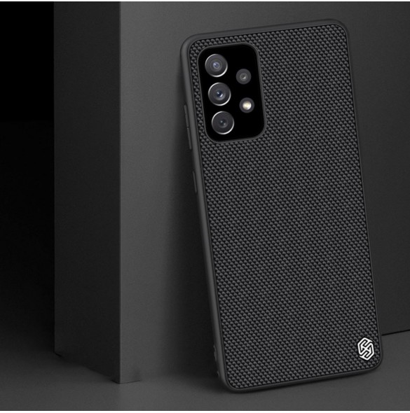 Nillkin Textured Case robust skal med gelram och nylon på baksidan Samsung Galaxy A72 4G svart