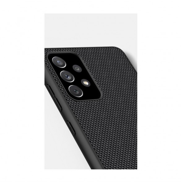 Nillkin Textured Case robust skal med gelram och nylon på baksidan Samsung Galaxy A72 4G svart