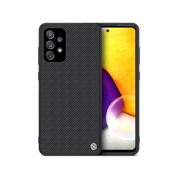 Nillkin Textured Case robust skal med gelram och nylon på baksidan Samsung Galaxy A72 4G svart