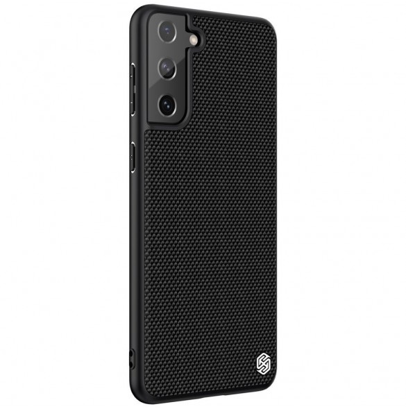 Nillkin Textured Case robust skal med gelram och nylon på baksidan Samsung Galaxy S21+ 5G svart