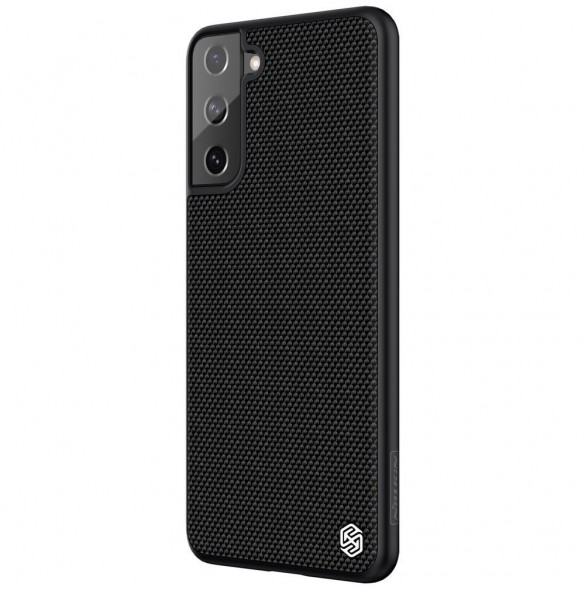 Nillkin Textured Case robust skal med gelram och nylon på baksidan Samsung Galaxy S21+ 5G svart