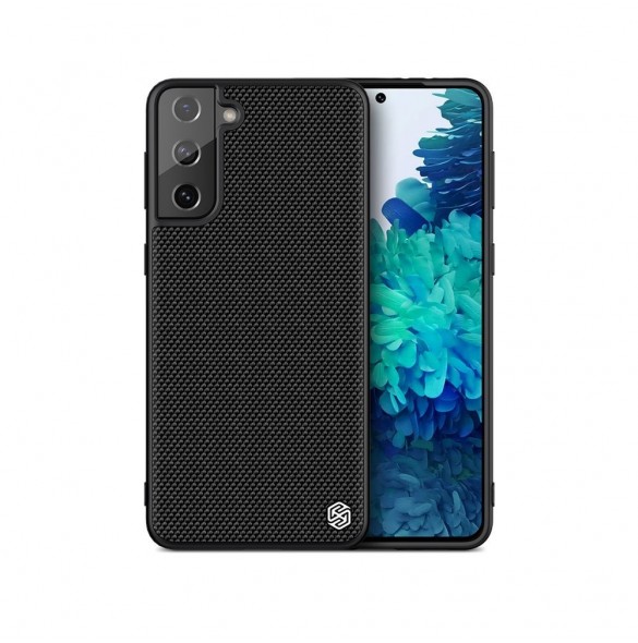 Nillkin Textured Case robust skal med gelram och nylon på baksidan Samsung Galaxy S21+ 5G svart