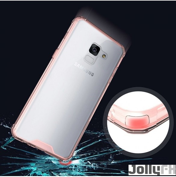 Rosa och väldigt snyggt skydd Samsung Galaxy A8 2018 A530.