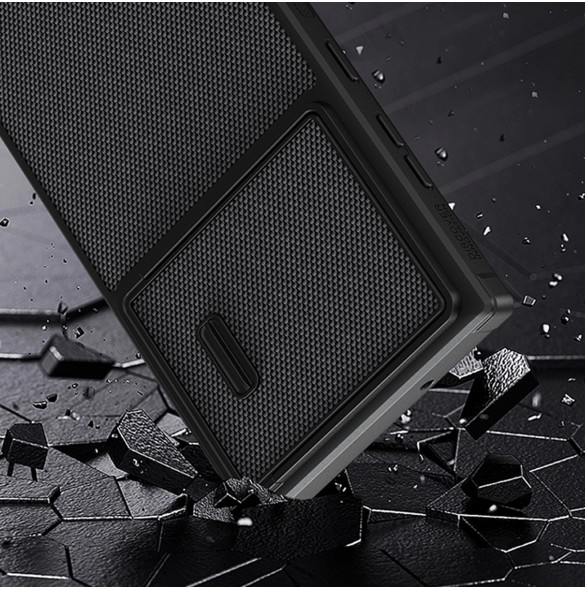Nillkin Textured S Fodral till Samsung Galaxy S22 Ultra pansarskal med kamerafodral svart