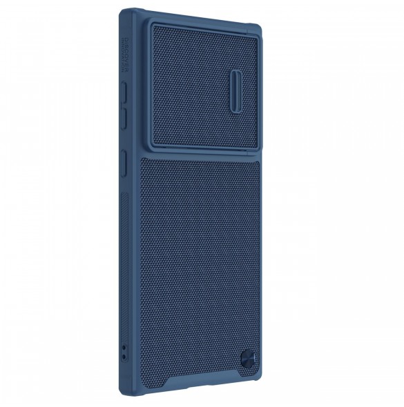 Nillkin Textured S Fodral till Samsung Galaxy S22 Ultra pansarskal med kamerafodral blå