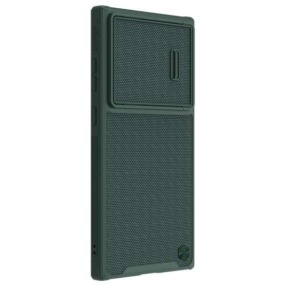 Nillkin Textured S Fodral till Samsung Galaxy S22 Ultra pansarskal med kamerafodral grönt