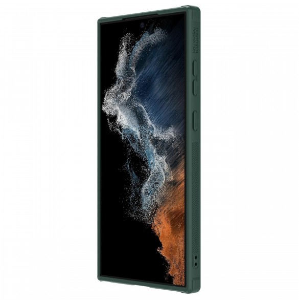Nillkin Textured S Fodral till Samsung Galaxy S22 Ultra pansarskal med kamerafodral grönt