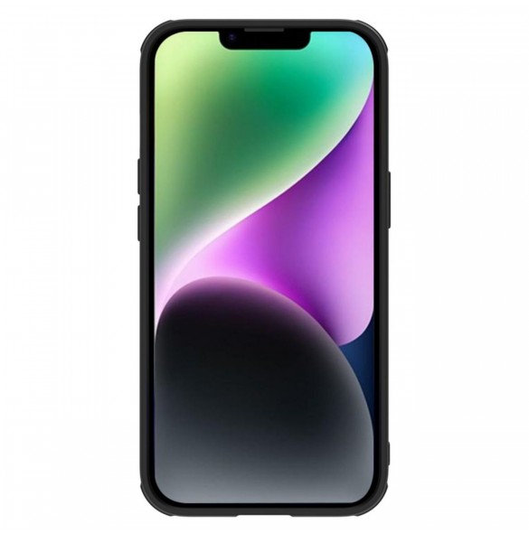 Nillkin Textured S Fodral iPhone 14 Plus pansarfodral med kamerafodral svart
