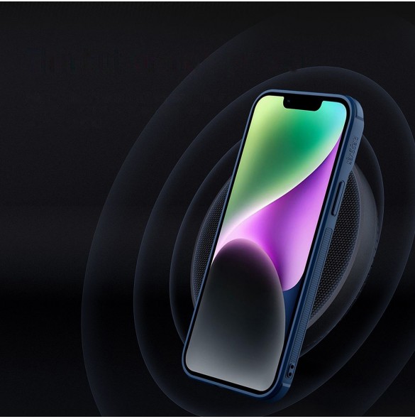 Nillkin Textured S Fodral iPhone 14 Plus pansarfodral med kamerafodral svart