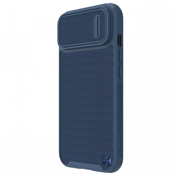 Nillkin Textured S Fodral iPhone 14 Plus pansarfodral med kamerafodral blå