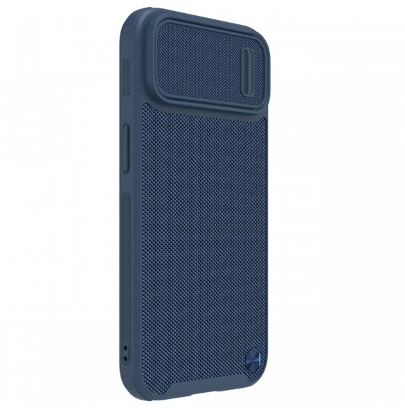 Nillkin Textured S Fodral iPhone 14 Plus pansarfodral med kamerafodral blå