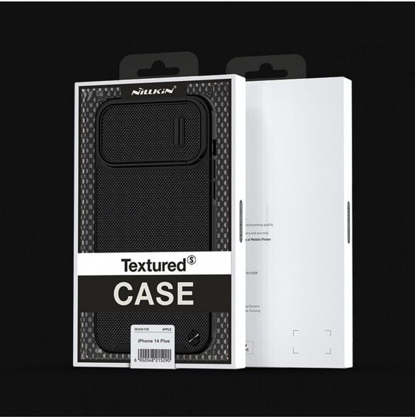 Nillkin Textured S Fodral iPhone 14 Plus pansarfodral med kamerafodral blå