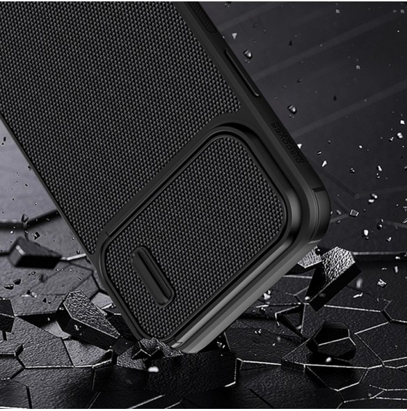 Nillkin Textured S Fodral iPhone 14 Plus pansarfodral med kamerafodral blå