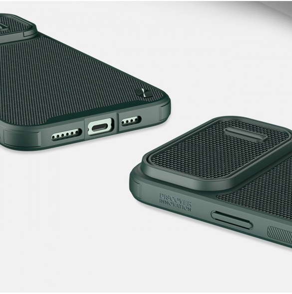 Nillkin Textured S Fodral iPhone 14 Plus pansarfodral med kamerafodral blå