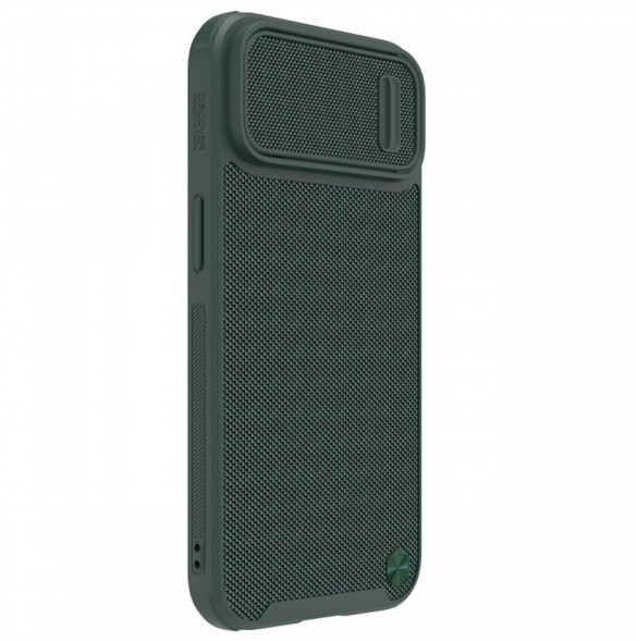 Nillkin Textured S Fodral iPhone 14 Plus pansarfodral med kamerafodral grönt