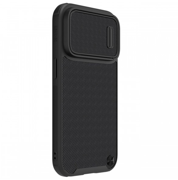 Nillkin Textured S Fodral iPhone 14 Pro pansarfodral med kamerafodral svart