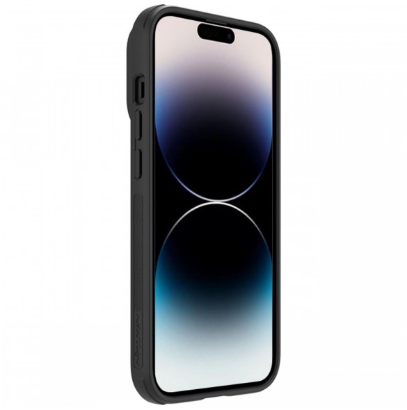 Nillkin Textured S Fodral iPhone 14 Pro pansarfodral med kamerafodral svart