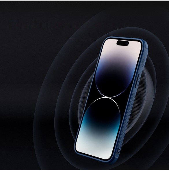 Nillkin Textured S Fodral iPhone 14 Pro pansarfodral med kamerafodral svart