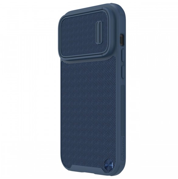 Nillkin Textured S Fodral iPhone 14 Pro pansarfodral med kamerafodral blått