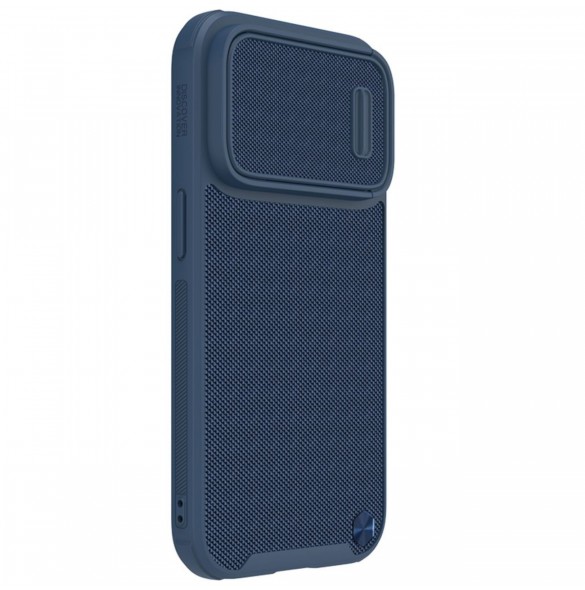 Nillkin Textured S Fodral iPhone 14 Pro pansarfodral med kamerafodral blått