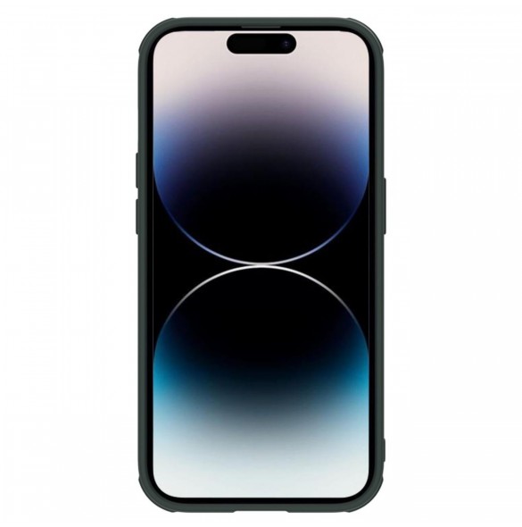 Nillkin Textured S Fodral iPhone 14 Pro pansarfodral med kamerafodral grönt
