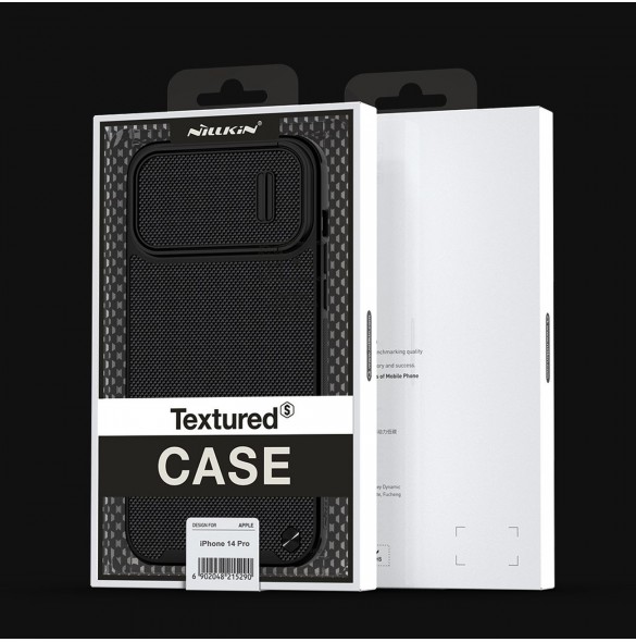 Nillkin Textured S Fodral iPhone 14 Pro pansarfodral med kamerafodral grönt