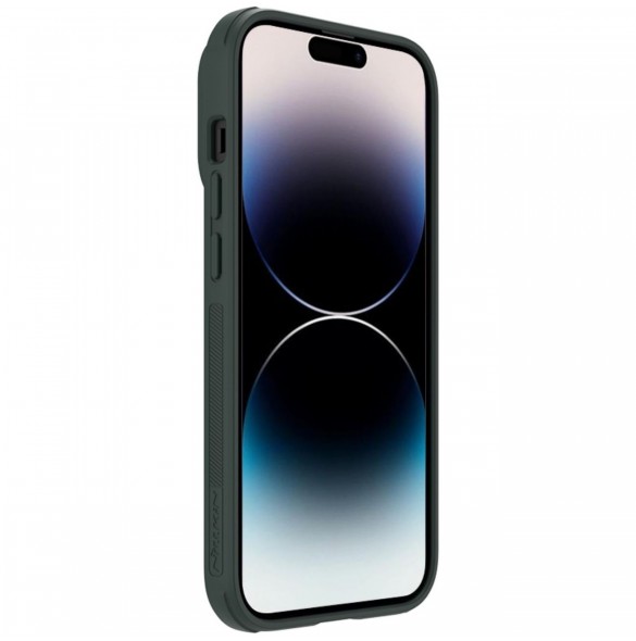 Nillkin Textured S Fodral iPhone 14 Pro pansarfodral med kamerafodral grönt