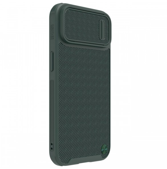 Nillkin Textured S Fodral iPhone 14 Pro Max pansarskal med kamerafodral mörkgrönt