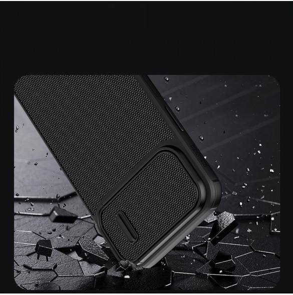 Nillkin Textured S Fodral iPhone 14 Pro Max skal med kameraskal svart