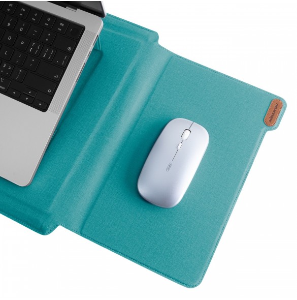 Nillkin mångsidigt fodral för bärbar dator MacBook Laptop Upp till 16,1'' bärbar datorväska Stativ Musmatta Grön