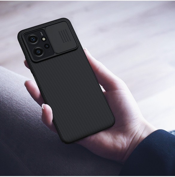 Xiaomi Redmi Note 12 Pansarfodral med Nillkin CamShield Fodral - Svart