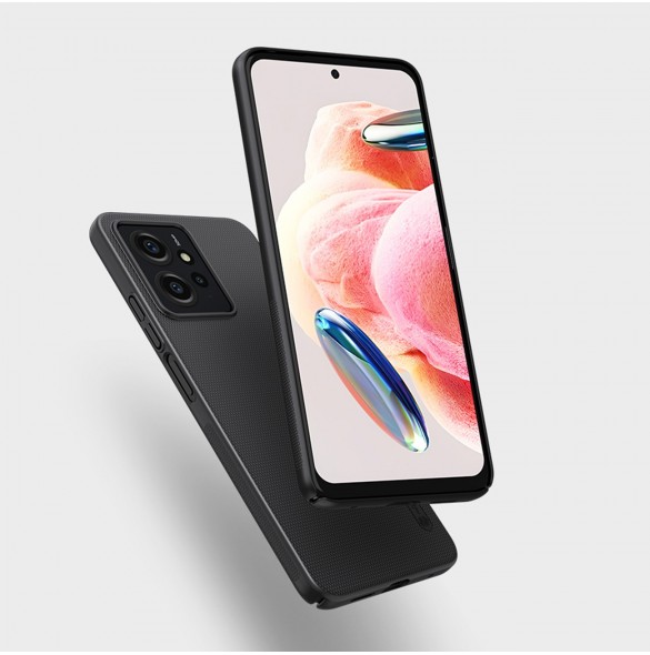 Xiaomi Redmi Note 12 Nillkin Super Frosted Shield pansarfodral - svart