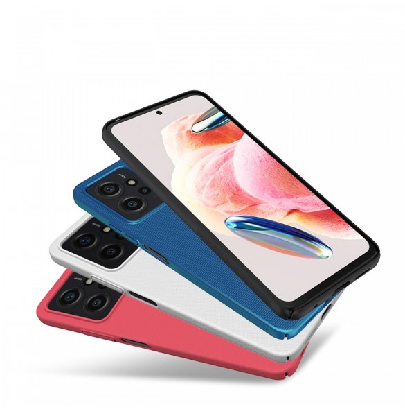 Xiaomi Redmi Note 12 Nillkin Super Frosted Shield pansarfodral - svart