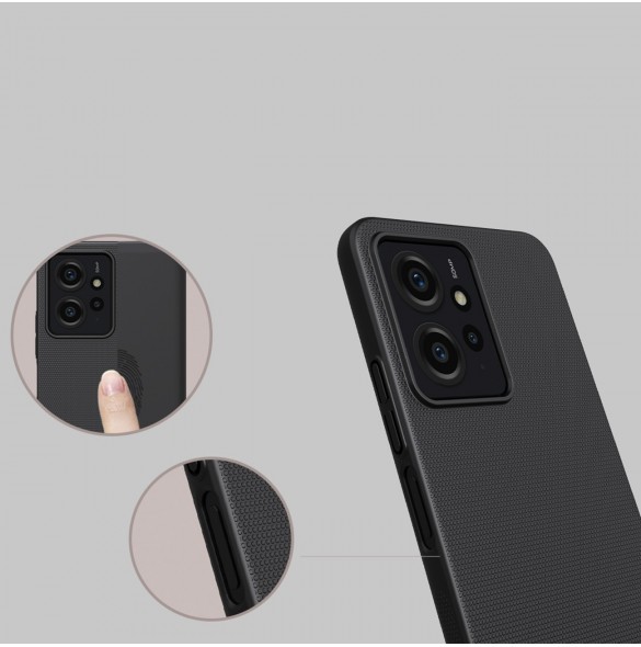 Xiaomi Redmi Note 12 Nillkin Super Frosted Shield pansarfodral - svart