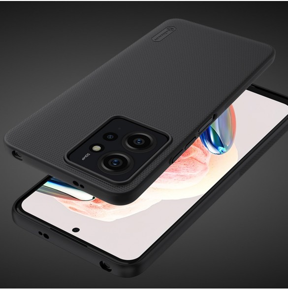 Xiaomi Redmi Note 12 Nillkin Super Frosted Shield pansarfodral - svart