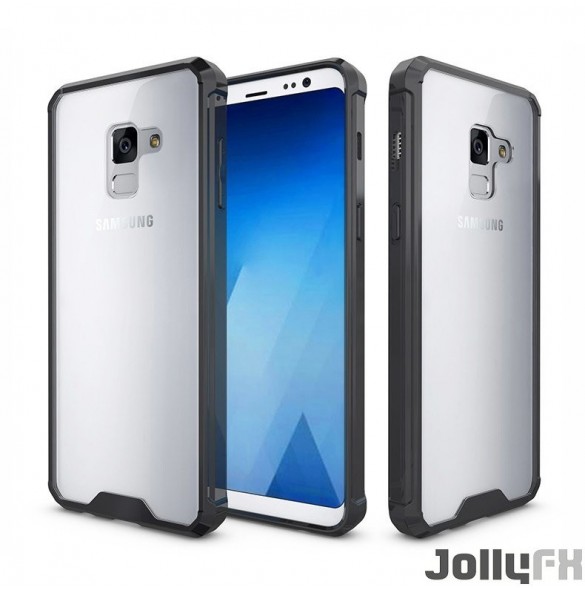 Svart och väldigt snyggt skydd Samsung Galaxy A8 2018 A530.