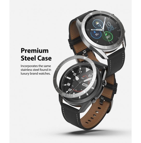 Ringke Bezel Styling fodral ram kuvertring Samsung Galaxy Watch 3 45mm svart (GW3-45-62)