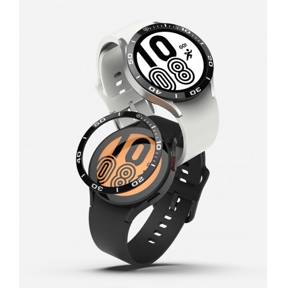 Ringke Bezel Styling Case Ram Kuvert Ring Samsung Galaxy Watch 5 40mm / 4 40mm Svart (rostfritt stål) (GW4-40-02)