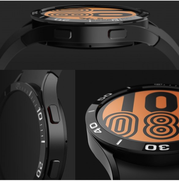 Ringke Bezel Styling Case Ram Kuvert Ring Samsung Galaxy Watch 5 40mm / 4 40mm Svart (rostfritt stål) (GW4-40-02)
