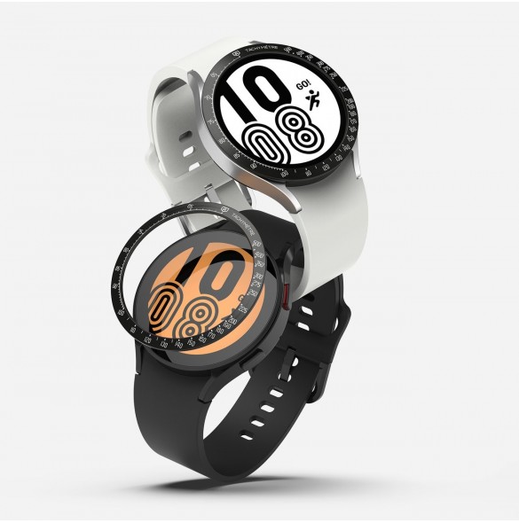 Ringke Bezel Styling Case Ram Kuvert Ring Samsung Galaxy Watch 5 40mm / 4 40mm Svart (rostfritt stål) (GW4-40-03)