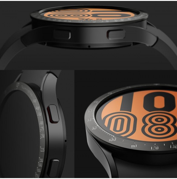 Ringke Bezel Styling Case Ram Kuvert Ring Samsung Galaxy Watch 5 40mm / 4 40mm Svart (rostfritt stål) (GW4-40-03)