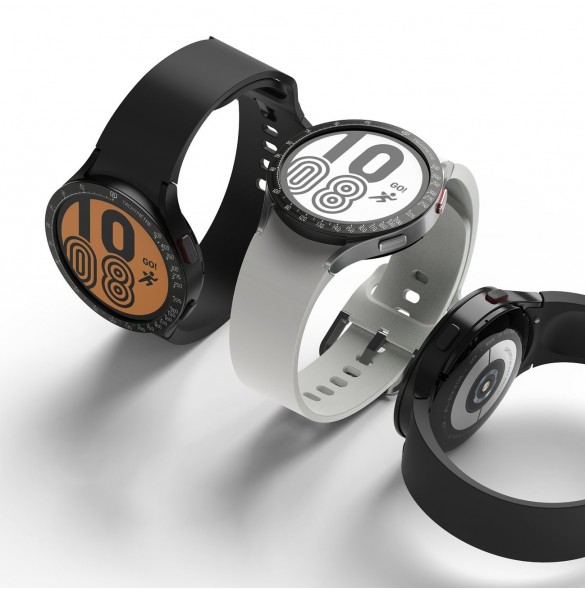 Ringke Bezel Styling Case Ram Kuvert Ring Samsung Galaxy Watch 5 40mm / 4 40mm Svart (rostfritt stål) (GW4-40-03)