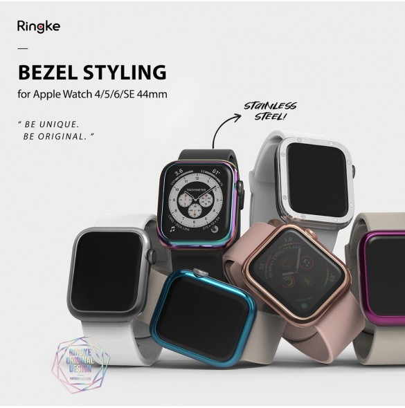 Ringke Bezel Styling box ram kuvertring Klocka 6/5/4 (40mm) blå (rostfritt stål) (AW4-40-110)