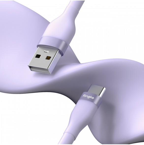 Ringke kabel USB-A - USB-C 480Mb/s 12W 1,2m lila (CB60044RS)