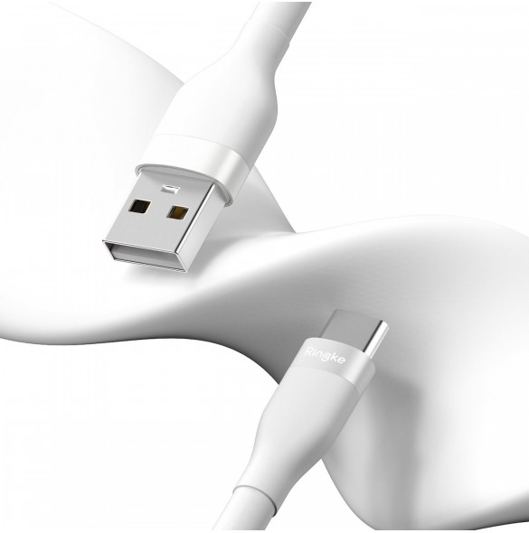 Ringke kabel USB-A - USB-C 480Mb/s 12W 2m vit (CB60082RS)