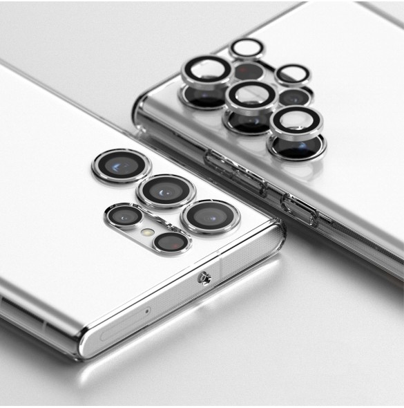 Ringke Kameralinsram Glasglas till Samsung Galaxy S22 Ultra svart