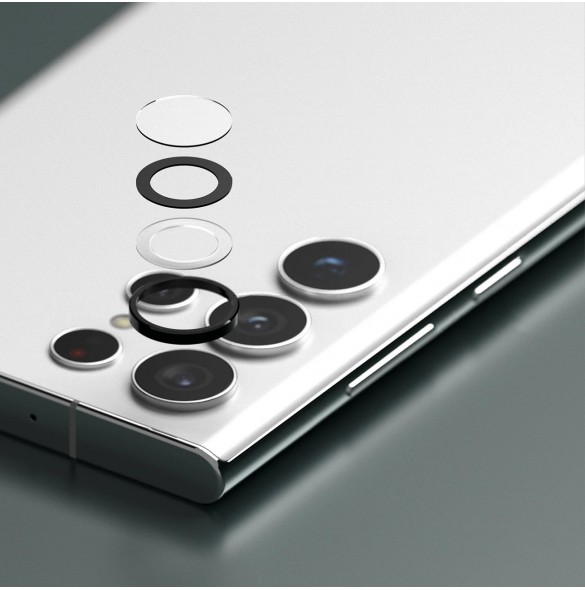 Ringke Kameralinsram Glasglas till Samsung Galaxy S22 Ultra svart