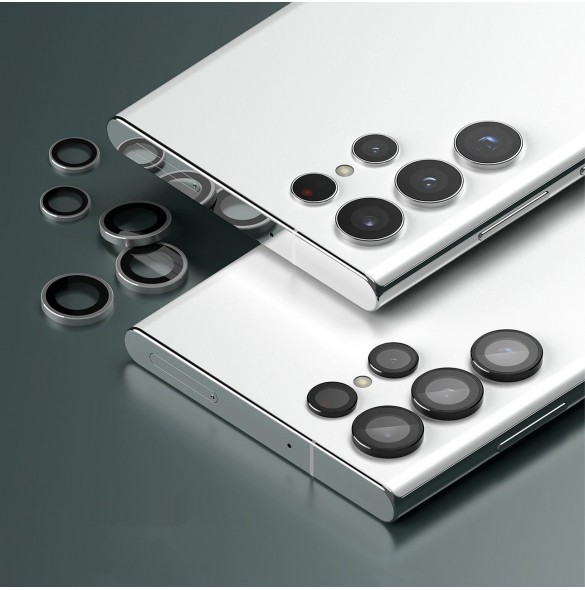Ringke Kameralinsram Glasglas till Samsung Galaxy S22 Ultra svart