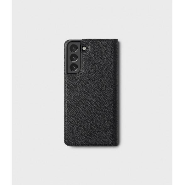 Ringke Folio Signature Flip Läderfodral för Samsung Galaxy S22 + (S22 Plus) Svart (FSS118R262)
