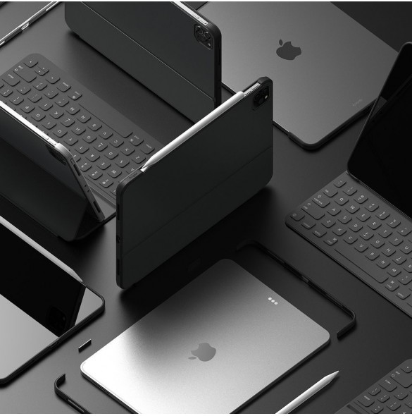 Ringke Frame Shield-fodral självhäftande skyddsram för iPad Pro 11'' 2020 / iPad Pro 11'' 2018 silver (Apple Pencil Friendly)